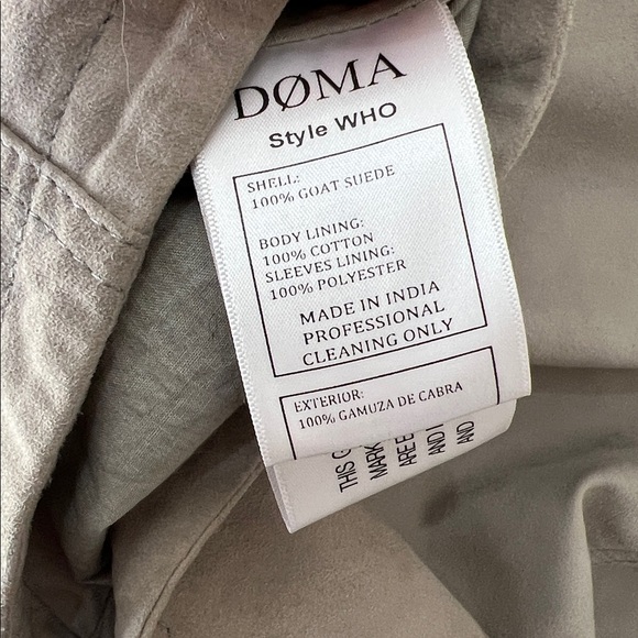 Doma Suede Jacket Small - Picture 11 of 11